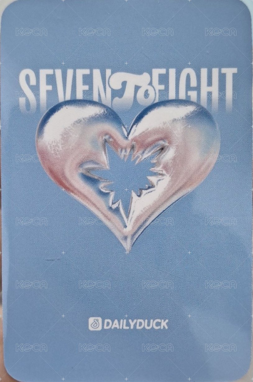 SEVENTOEIGHT 1st single Dailyduck 線下2.0 簽售卡  背面