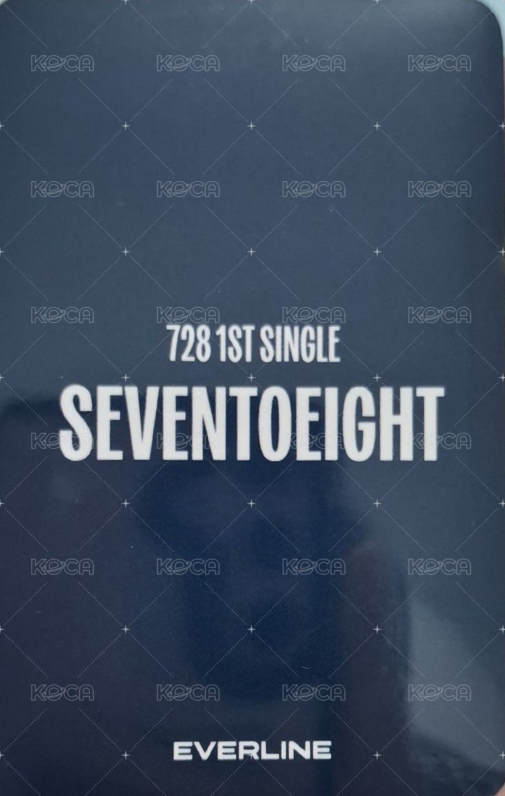 SEVENTOEIGHT 1st single el 線上1.0 簽售卡  背面