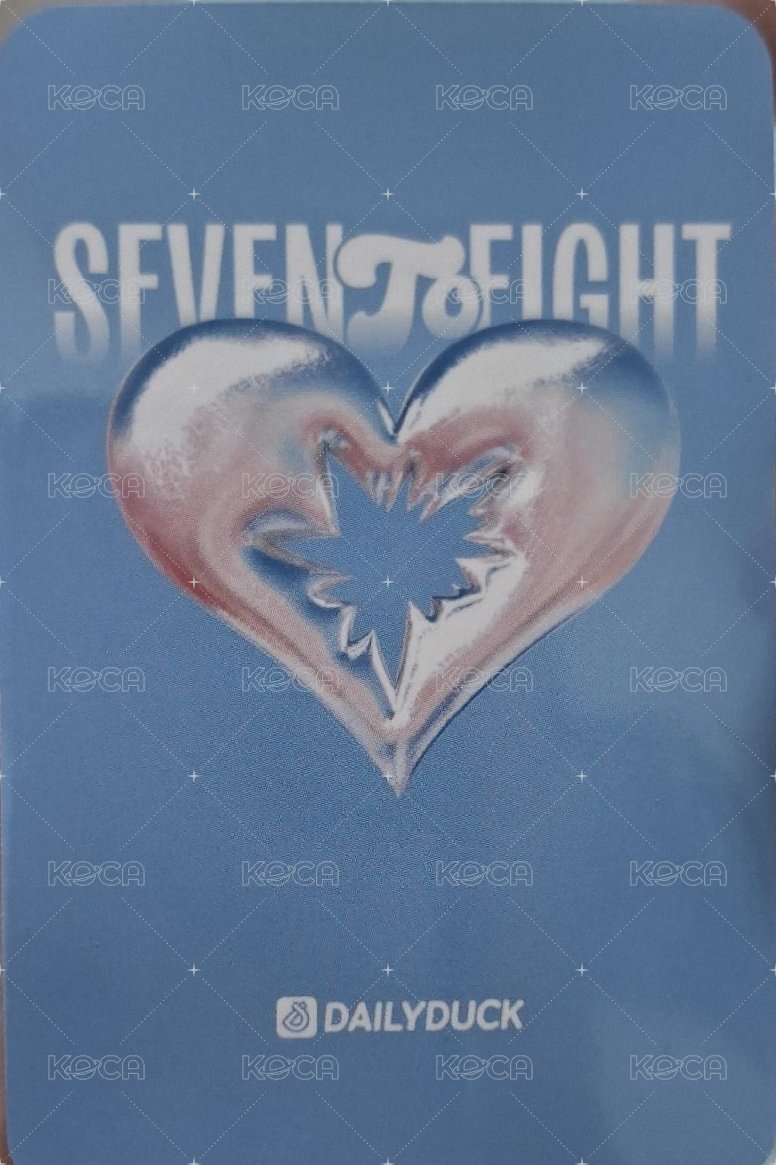 SEVENTOEIGHT 1st single Dailyduck 線下2.0 簽售卡  背面