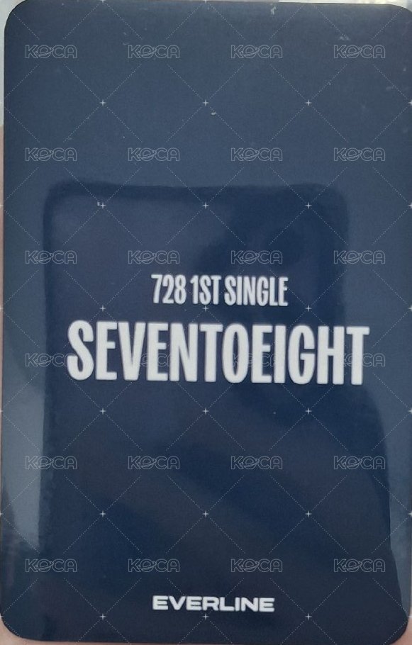 SEVENTOEIGHT 1st single el 線上1.0 簽售卡  背面