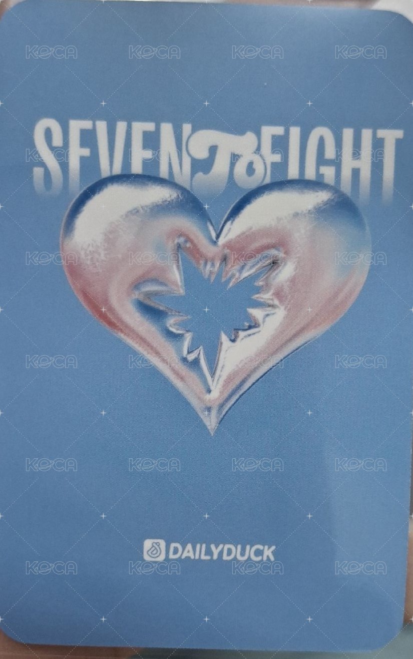SEVENTOEIGHT 1st single Dailyduck 線下2.0 簽售卡  背面