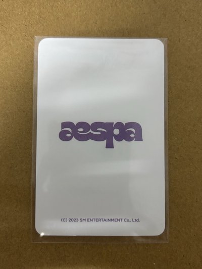 aespa Karina 柚子 ctmi 隨機卡 紫版 柚-149