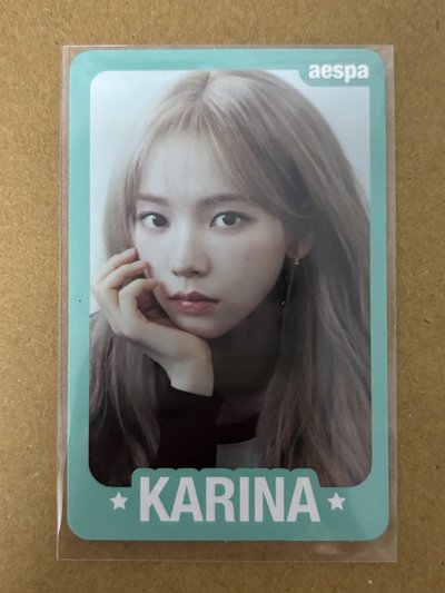 aespa Karina 柚子 MY WORLD 隨機卡 D版柚 柚-156