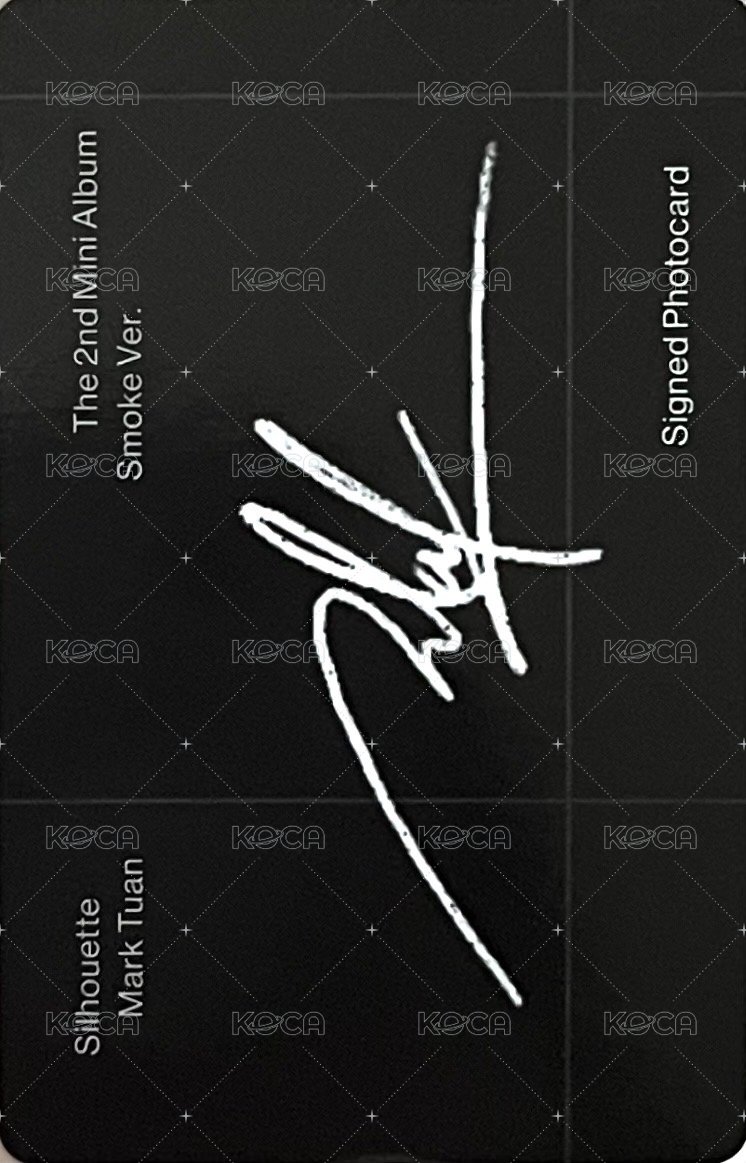 Silhouette 專輯卡 不看鏡頭馬克 背面