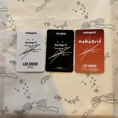 Stray Kids LeeKnow李旻浩 mahagrid 衣服卡