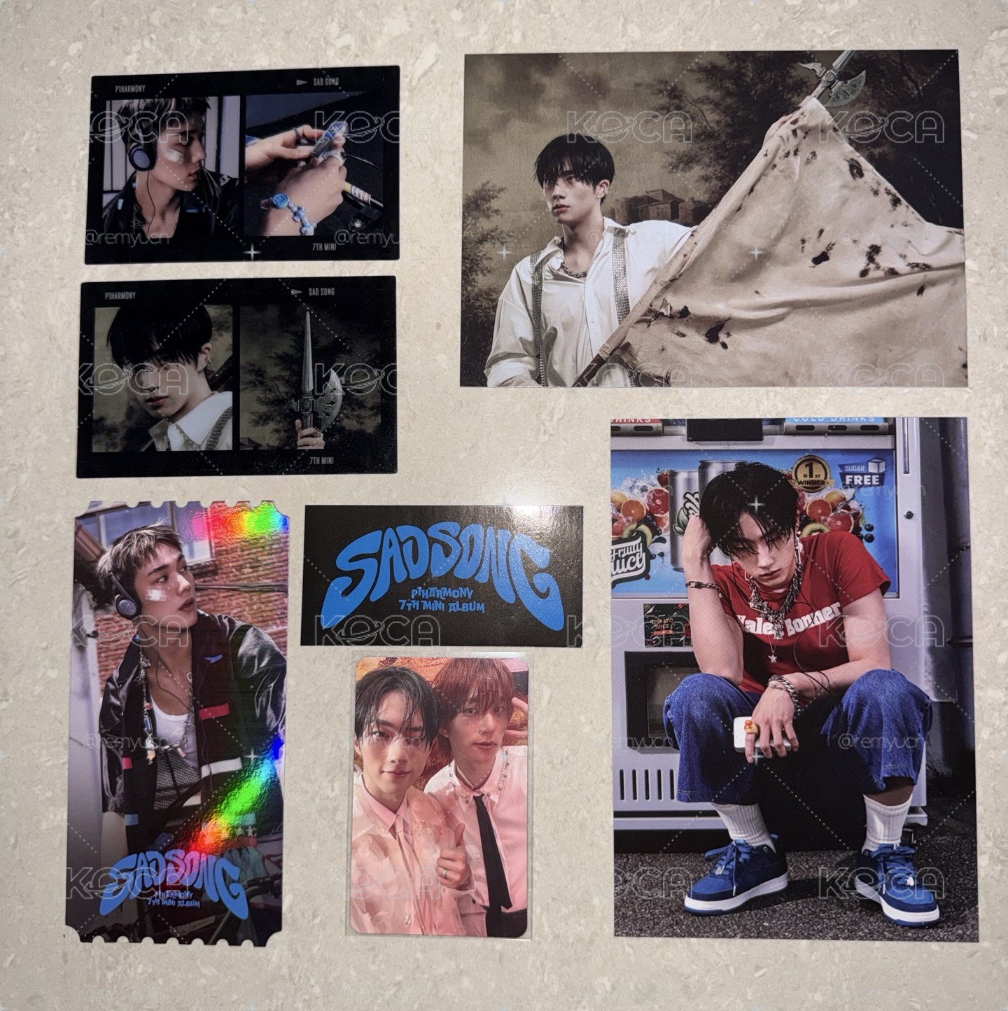 sad song 空專無cd+圖二貼紙明信片小卡