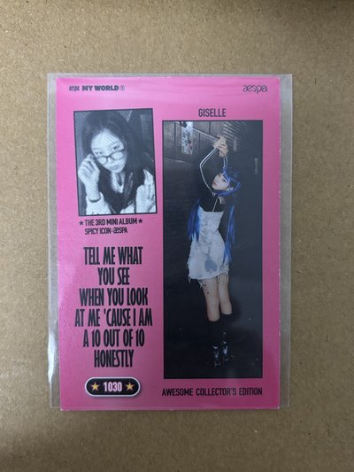 aespa Giselle 吉吉 MY WORLD 專輯卡 zine spicy吉 吉-37