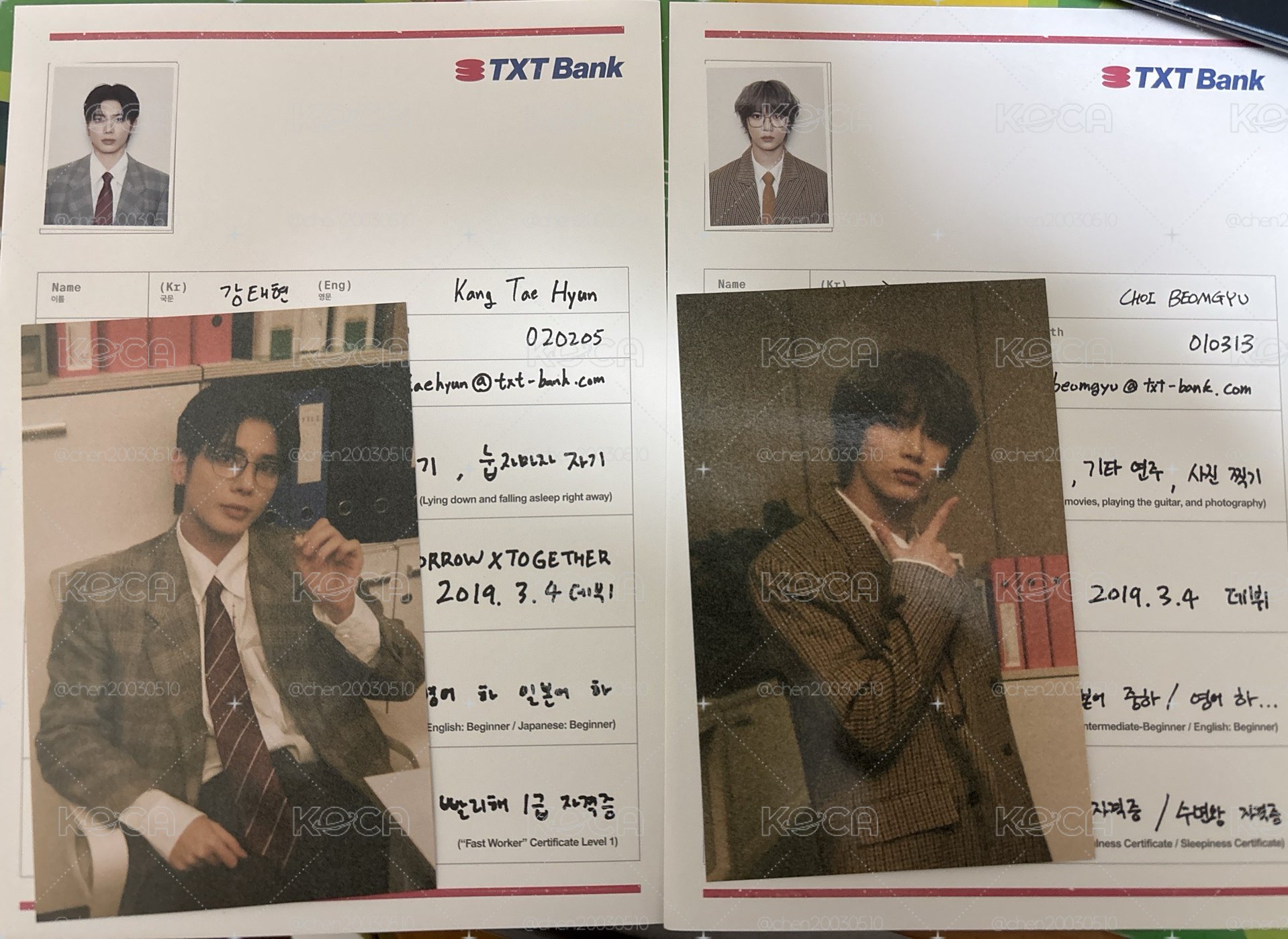 TXT 圭顯2025年曆配件