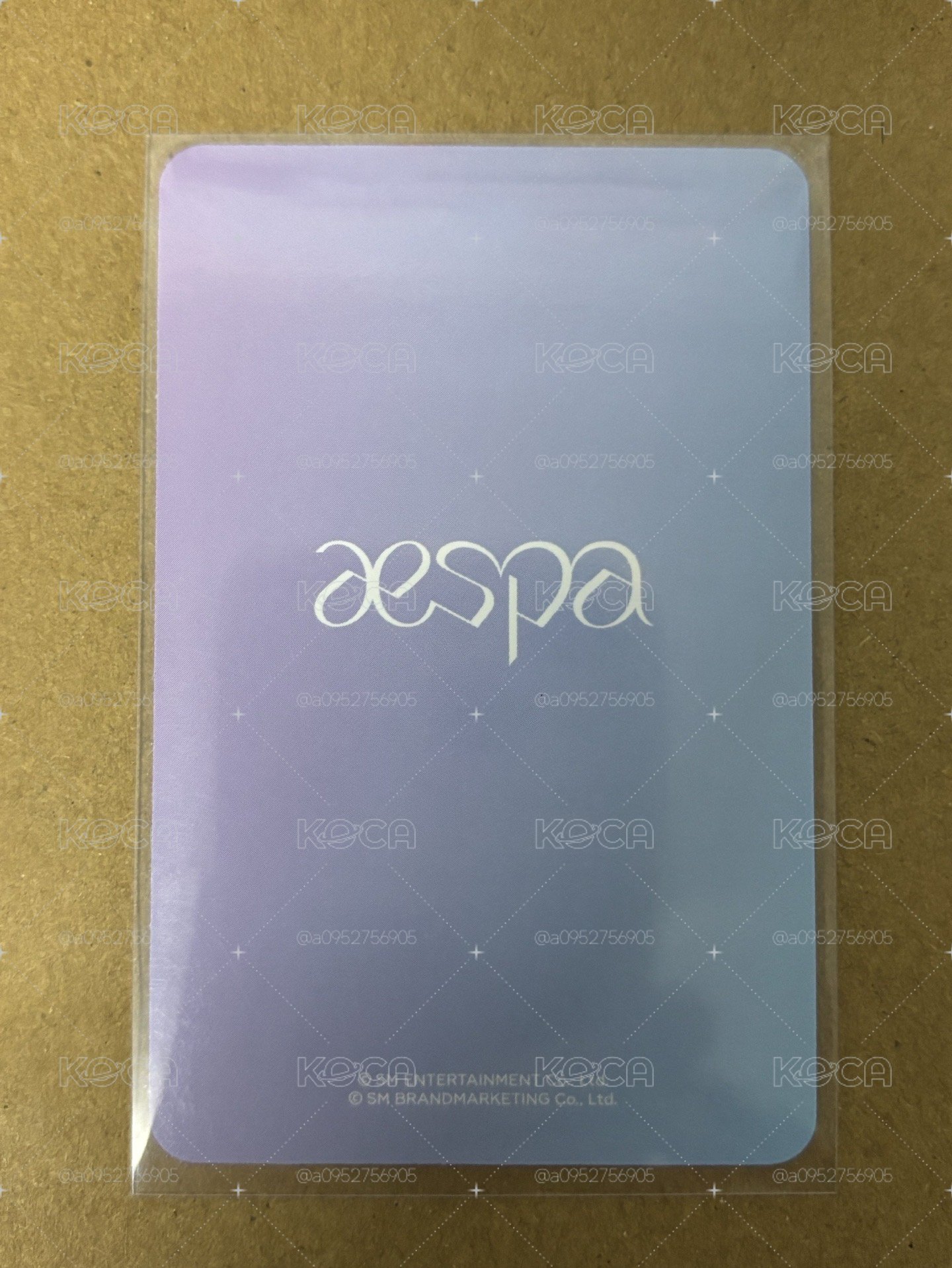 aespa Karina 柚子 周邊卡 手燈卡1.0 柚-172
