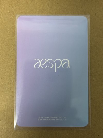 aespa Karina 柚子 周邊卡 手燈卡1.0 柚-172