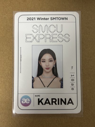 aespa Karina 柚子 21SMCU 專輯卡 smcu2021冬專 團封id柚 柚-180