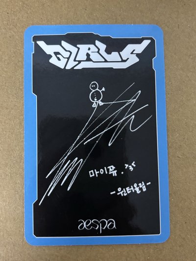 aespa Winter 冬天 Girls 專輯卡 k版冬 冬-27