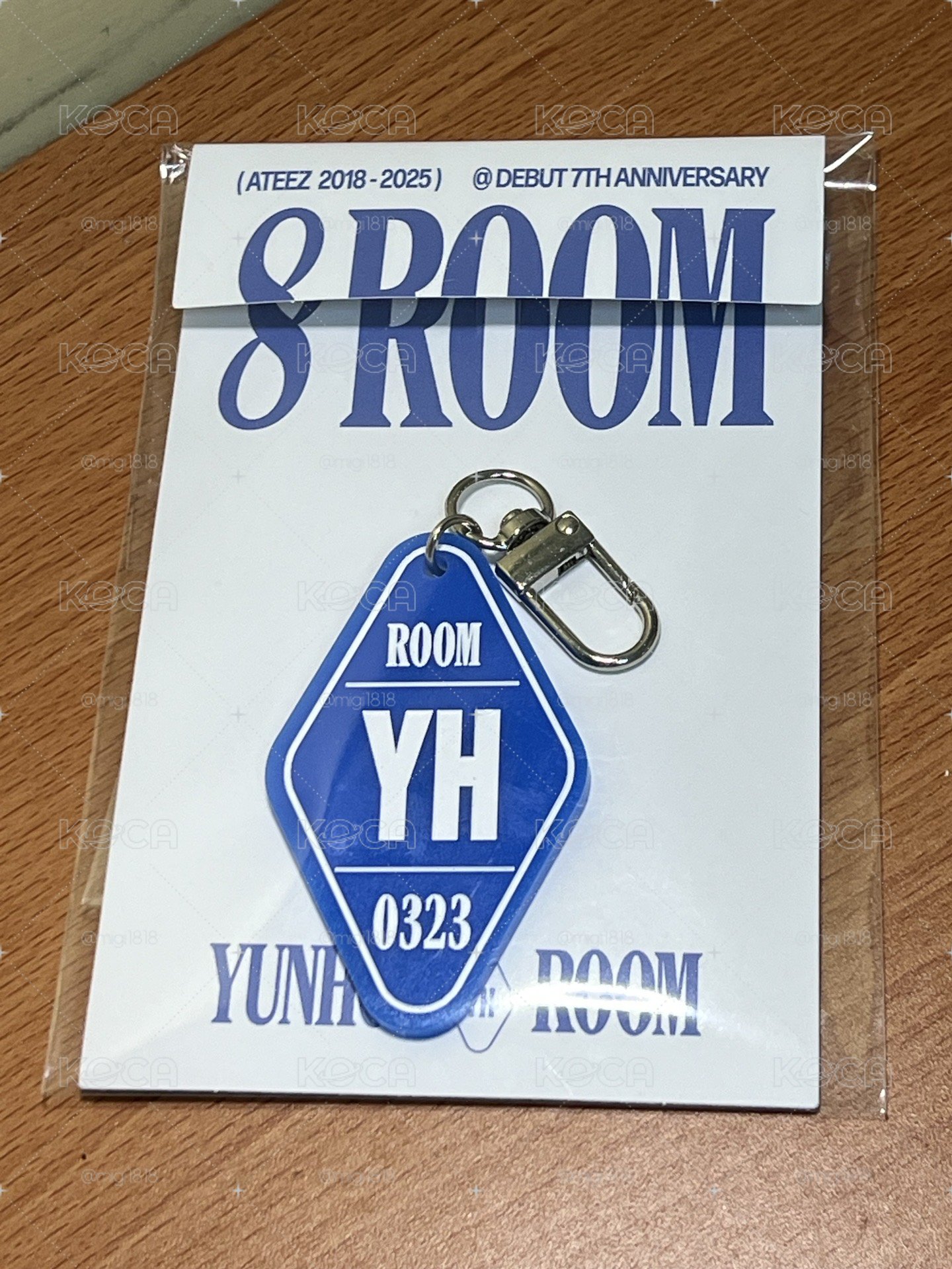 潤 七週年 8ROOM 鑰匙圈 含卡