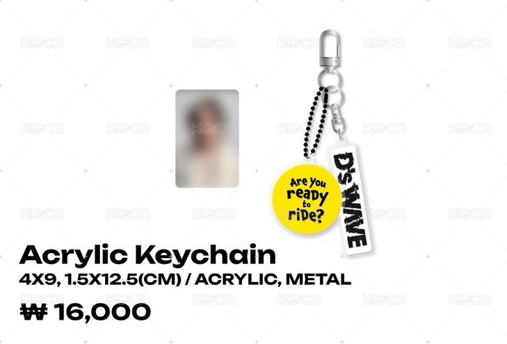 2025 D’S WAVE演唱會 周邊卡 D’S WAVE場週鑰匙圈 小卡 背面