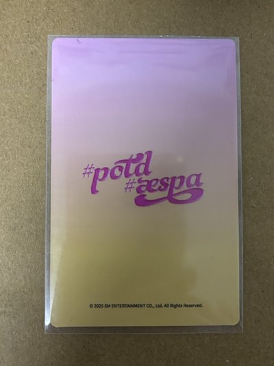 aespa Karina 柚子 #potd展會 入場卡 / 場限卡 #potd 廣州展會門票卡柚 柚-199