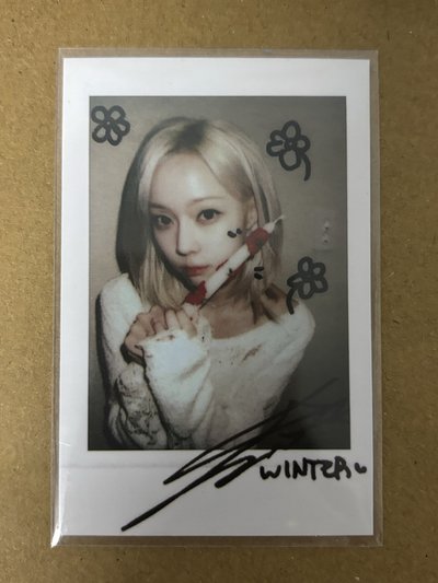 aespa Winter 冬天 正規一 sr 特典卡 星河預售拍立得冬 冬-03