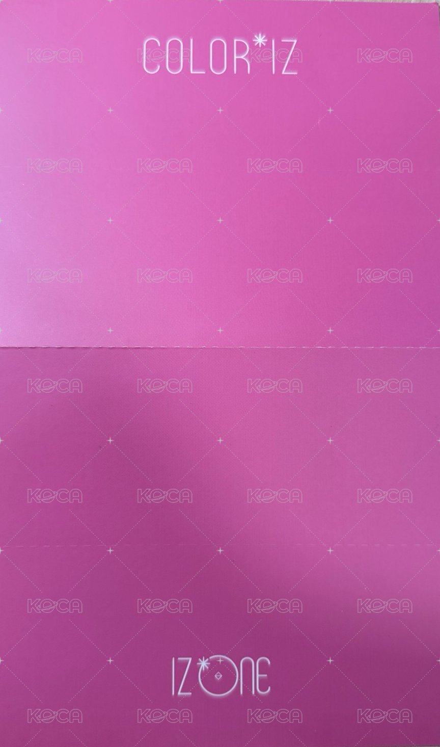 COLOR*IZ 專輯卡  背面