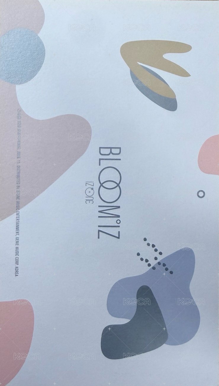 BLOOM*IZ 明信片  背面