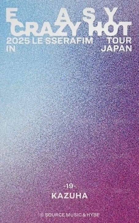 25‘巡迴 JP 隨機卡 19 背面