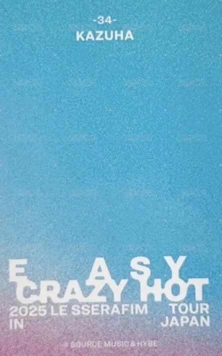 25‘巡迴 JP 隨機卡 34 背面