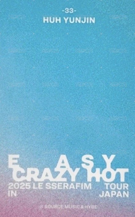 25‘巡迴 JP 隨機卡 33 背面