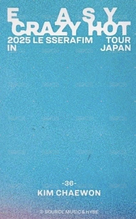 25‘巡迴 JP 隨機卡 36 背面