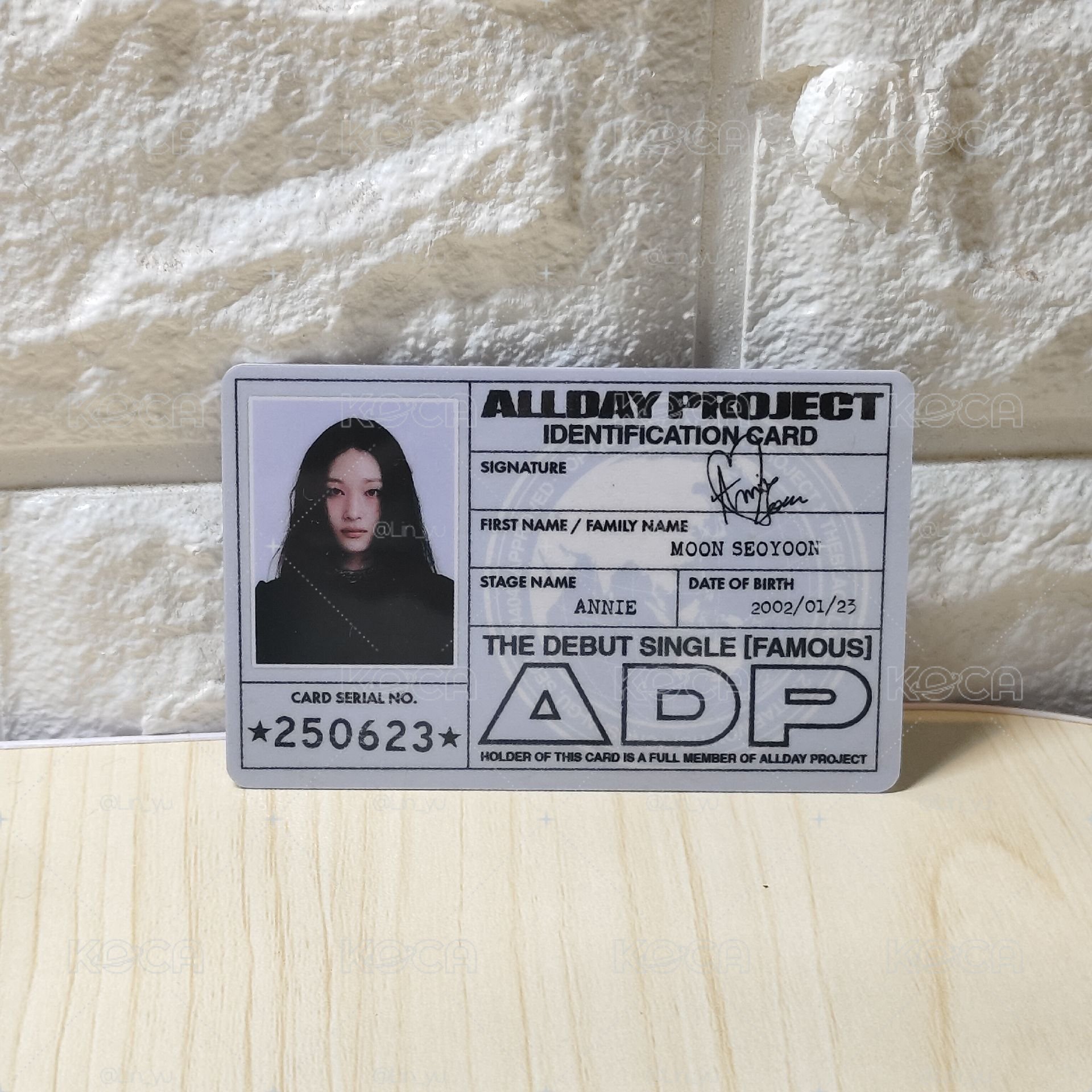 ALLDAY PROJECT 出道id卡一套