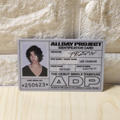 ALLDAY PROJECT 出道id卡一套