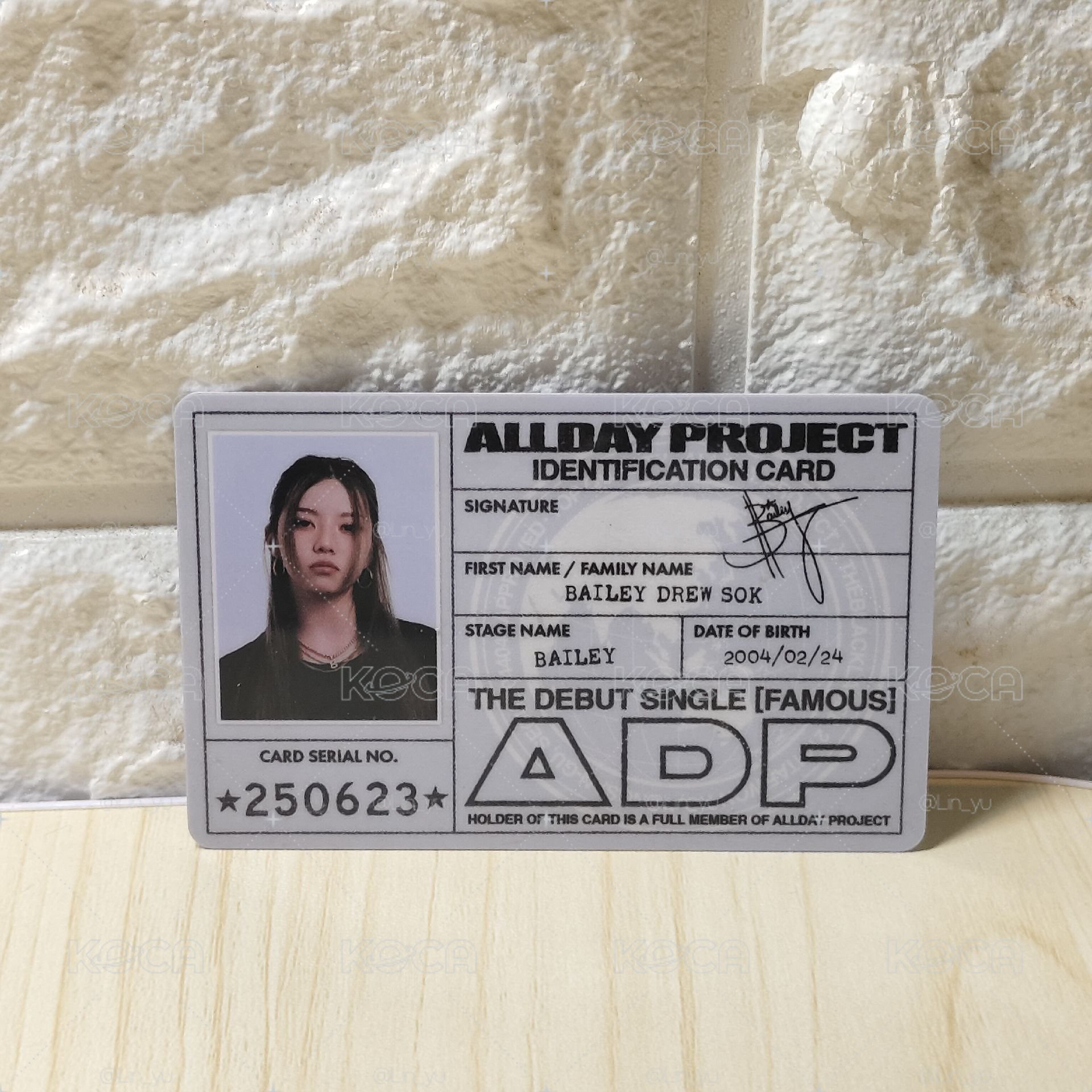 ALLDAY PROJECT 出道id卡一套