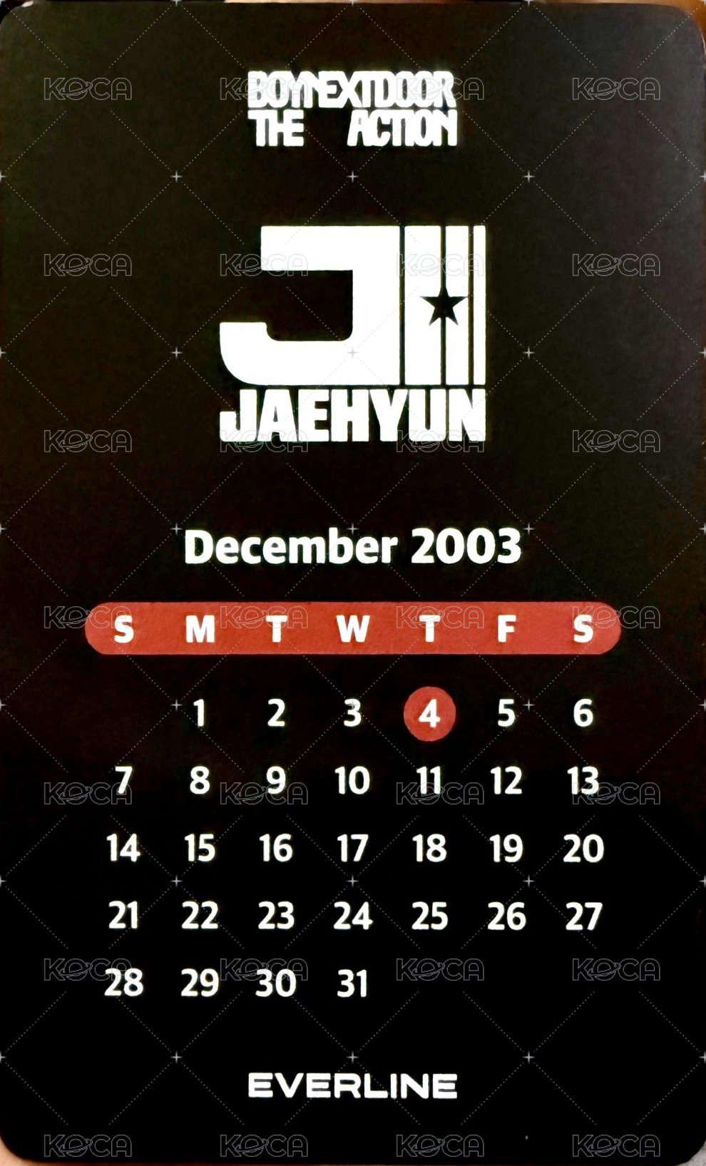 The Action el 預售 pb 特典卡 生日卡背 背面