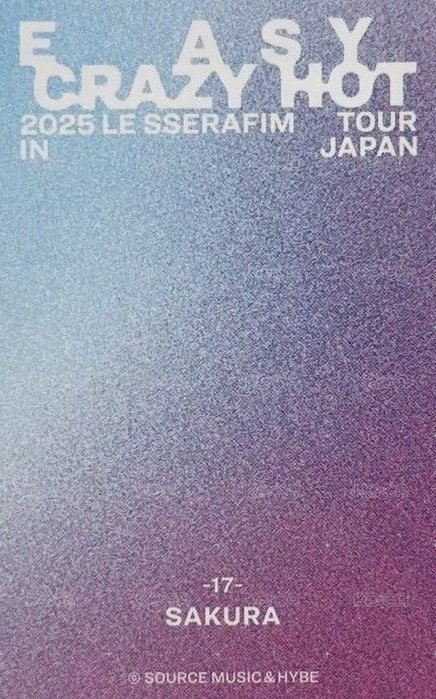 25‘巡迴 JP 隨機卡 17 背面