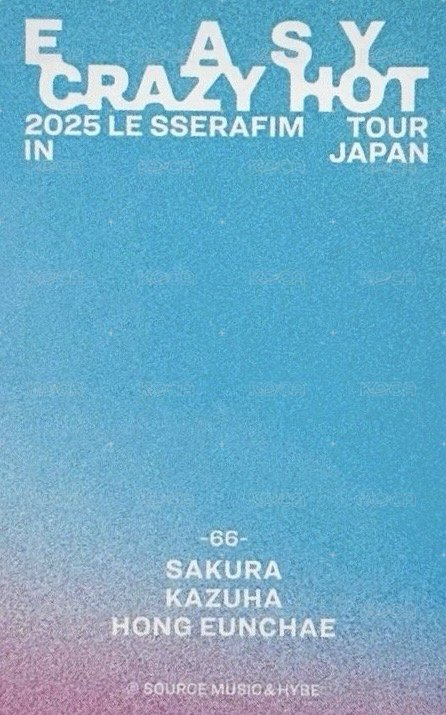 25‘巡迴 JP 隨機卡 66 背面