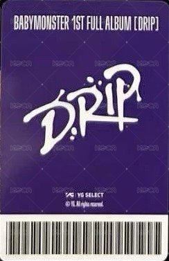 DRIP YT 特典卡  背面
