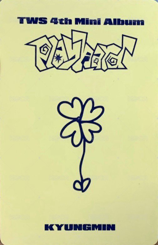 Play Hard yzy 5.0 簽售卡  背面