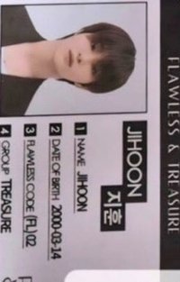 TREASURE X FLAWLESS  4.0 代言卡 ID卡 ver 1