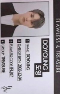 TREASURE X FLAWLESS  4.0 代言卡 ID卡 ver 1