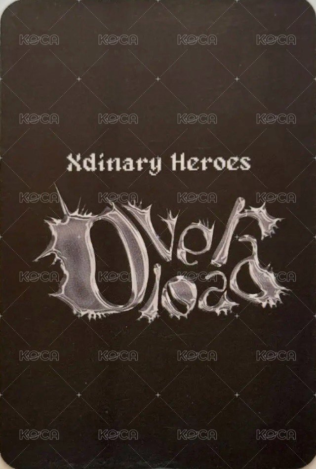 Overload mp 特典卡 預購 背面