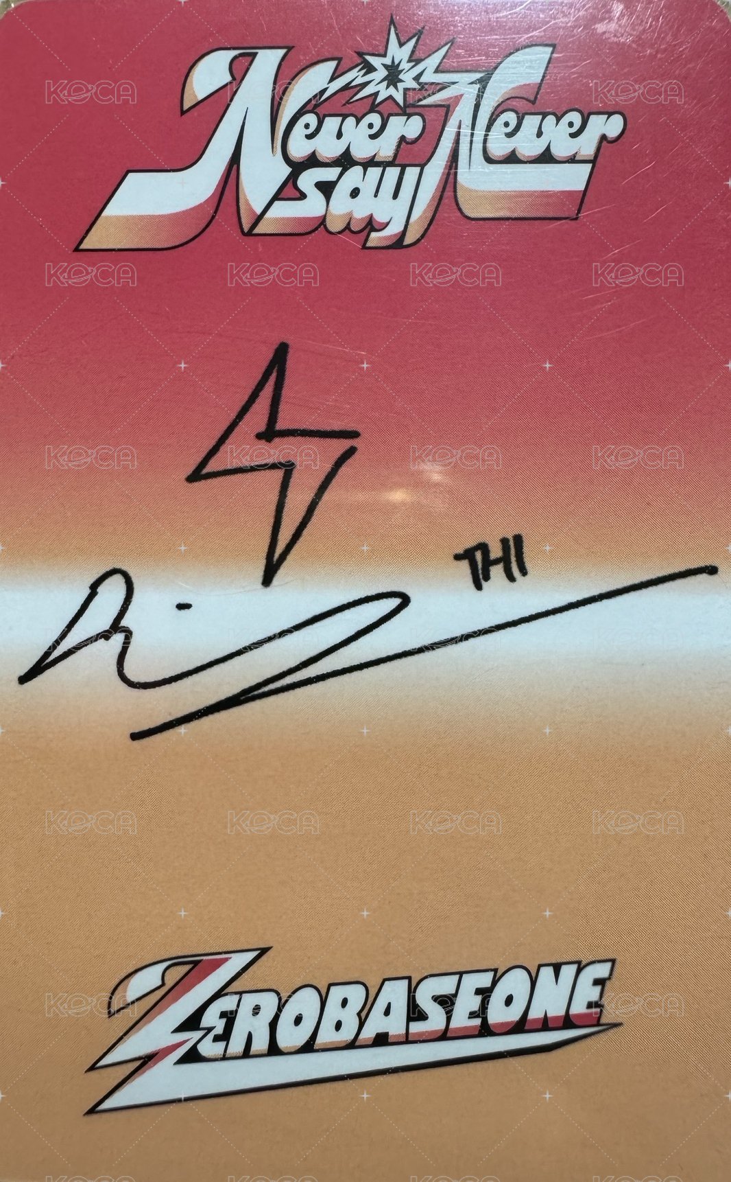 正規一 專輯卡 ICON ver. 03 背面