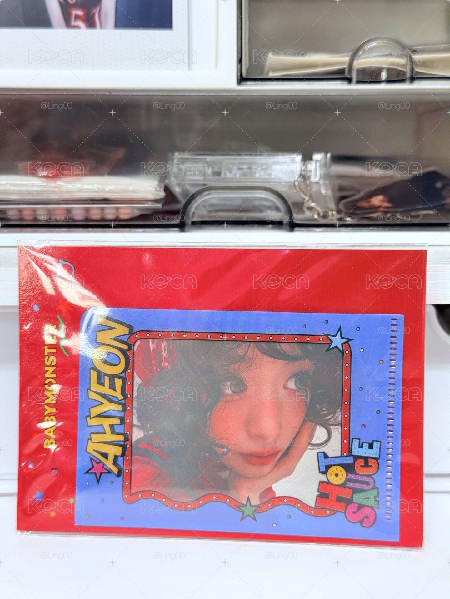 BABYMONSTER | 賢 | HOT SAUCE 資料夾小卡（已拆）