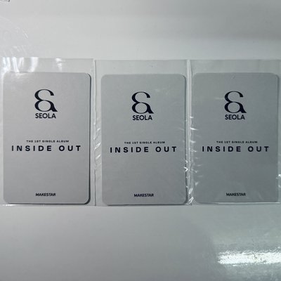 Seola MS 1.0 韓國簽售 線下 INSIDE OUT WJSN