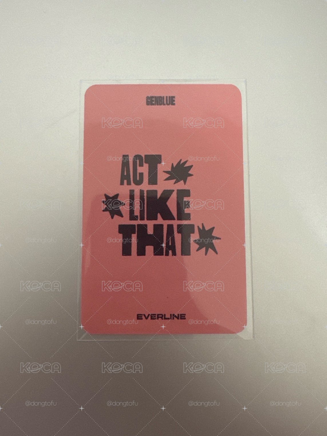 ACT LIKE THAT el 6.0 線上 簽售卡 探頭 ver. 心茗 XXIN