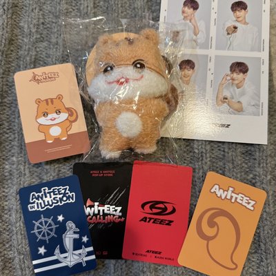 ATEEZ弘中全新潦草娃+卡盤