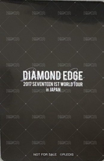 DIAMOND EDGE 演唱會 DVD / CD 卡  背面