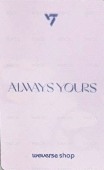 always yours wvs 特典卡  背面