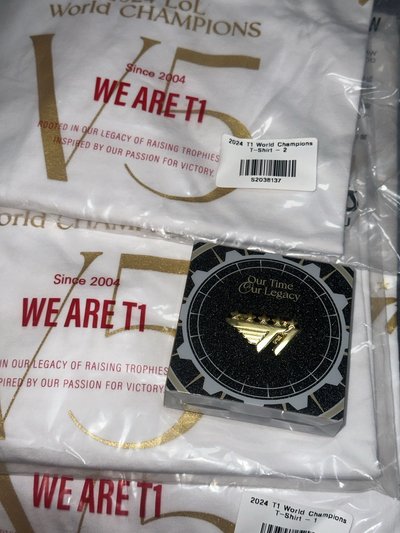 2024 T1 五星世界冠軍紀念T-Shirt