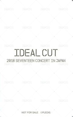 IDEAL CUT 演唱會 DVD / CD 卡  背面