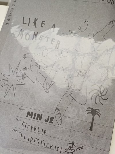 KICKFLIP MINJE 出道快閃店 照片組 海報組