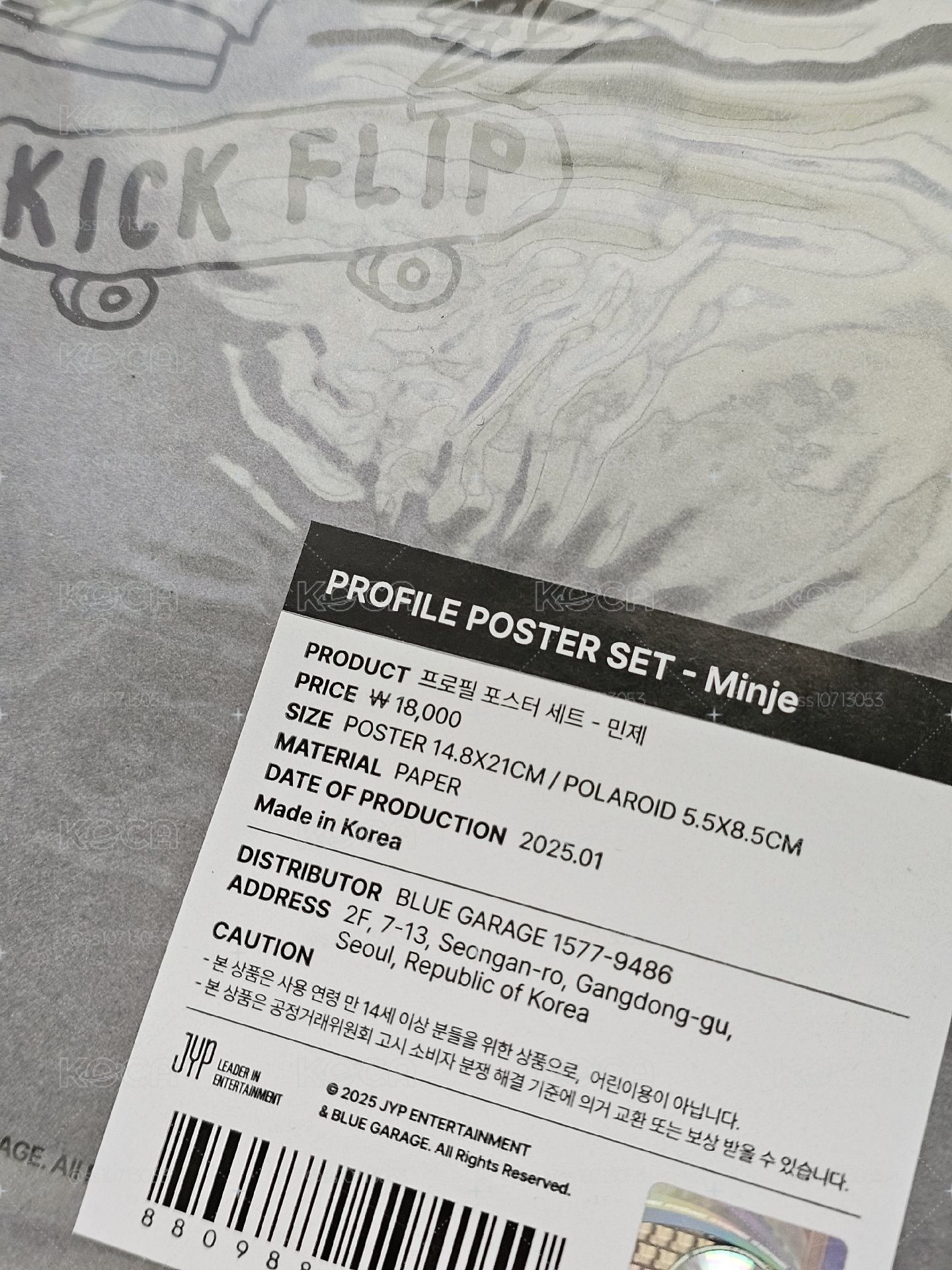 KICKFLIP MINJE 出道快閃店 照片組 海報組