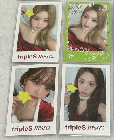 tripleS el線下快閃幸運卡 聖誕造型