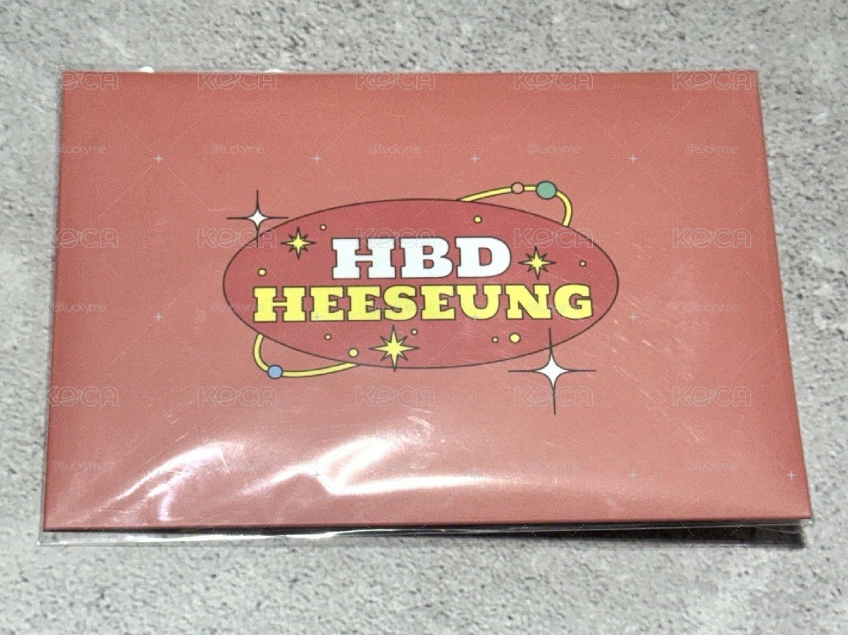 2022 羲承生日禮 HEESEUNG DIY PHOTO CARD GARLAND DIY小卡貼紙組 